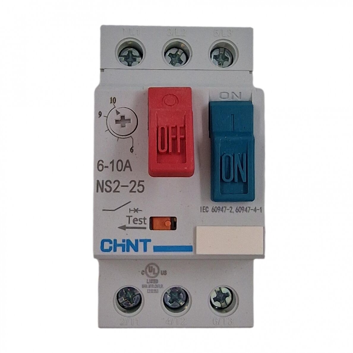Electric motor circuit breaker with thermal protection NS2-25 6-10A MSChint