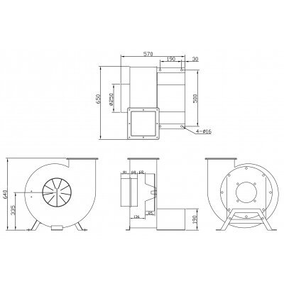 Medienos dulkių ir drožlių ištraukimo ventiliatorius VAN403 1