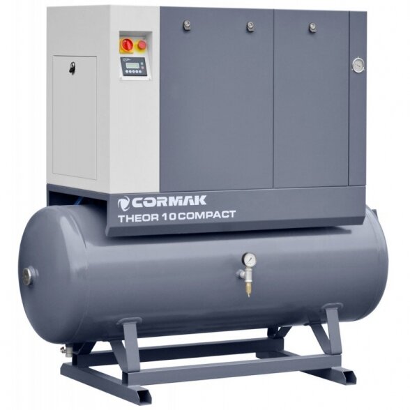 Cormak THEOR 10 COMPACT screw compressor + N10S air-dryer + 270L Container Cormak THEOR 10 COMPACT screw compressor + N10S air-dryer + 270L Container