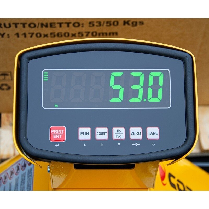 Cormak SP2500 PRINT 2,5T Паллетный домкрат с электронными весами 3