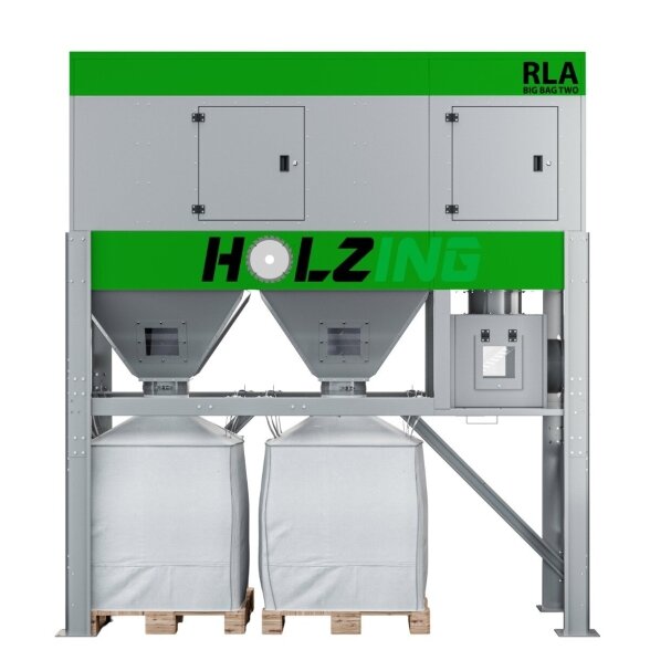 Pjuvenų ištraukimo įrenginys su „big bag“ tipo maišu „Holzing RLA BIG BAG TWO 11300 m³/h 1