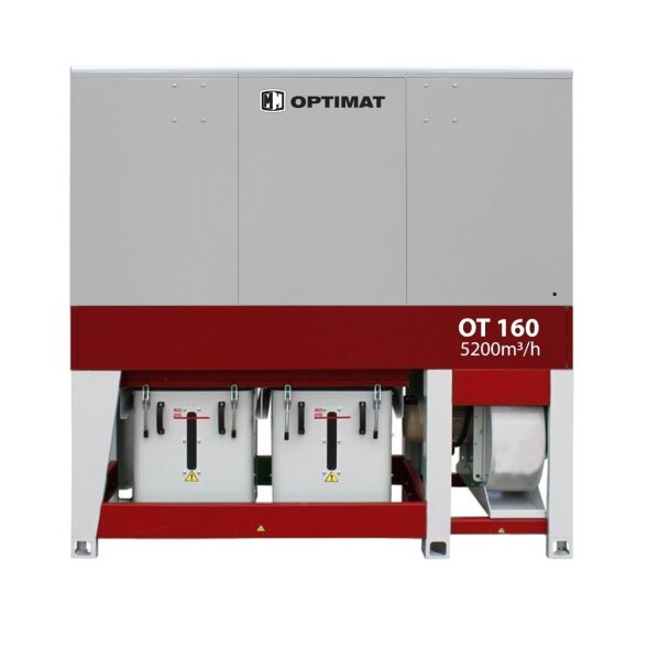 Pjuvenų ištraukimo sistema OPTIMAT OT 5200 m³/h, 160 serija