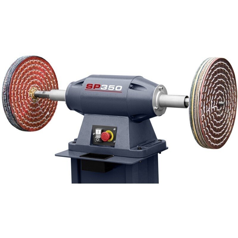 Cormak Industrial bench grinder SP 350 for deburring and polishing with a base 4