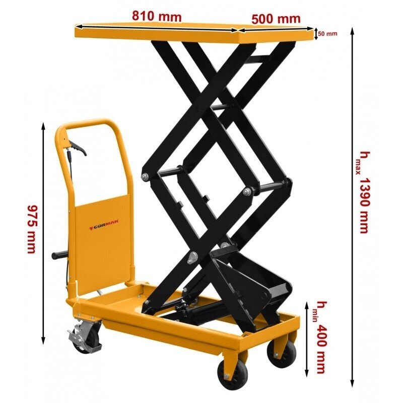 Cormak TA3510 Домкрат с ножничной платформой 1300 мм 350 кг 2 Cormak TA3510 Домкрат с ножничной платформой 1300 мм 350 кг 2